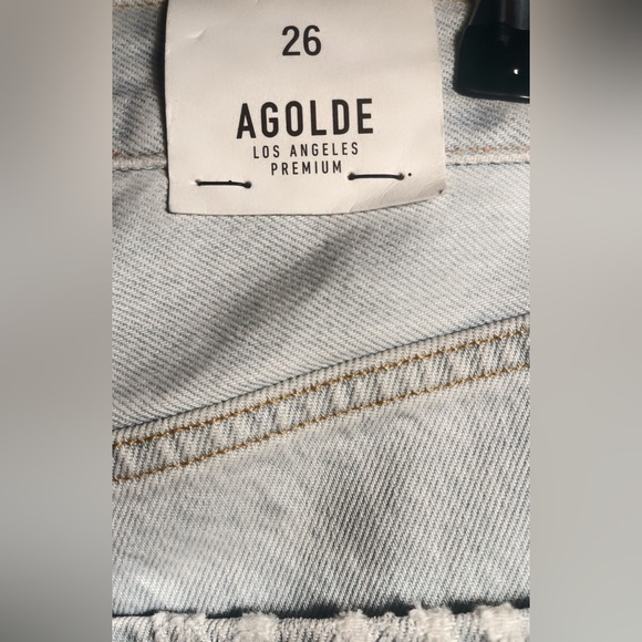 NWT AGOLDE Jamie High Rise Classic “meadow” 5 pocket denim jean 26 - Picture 4 of 5